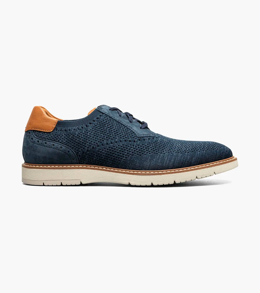 Vine Knit Plain Toe Oxford