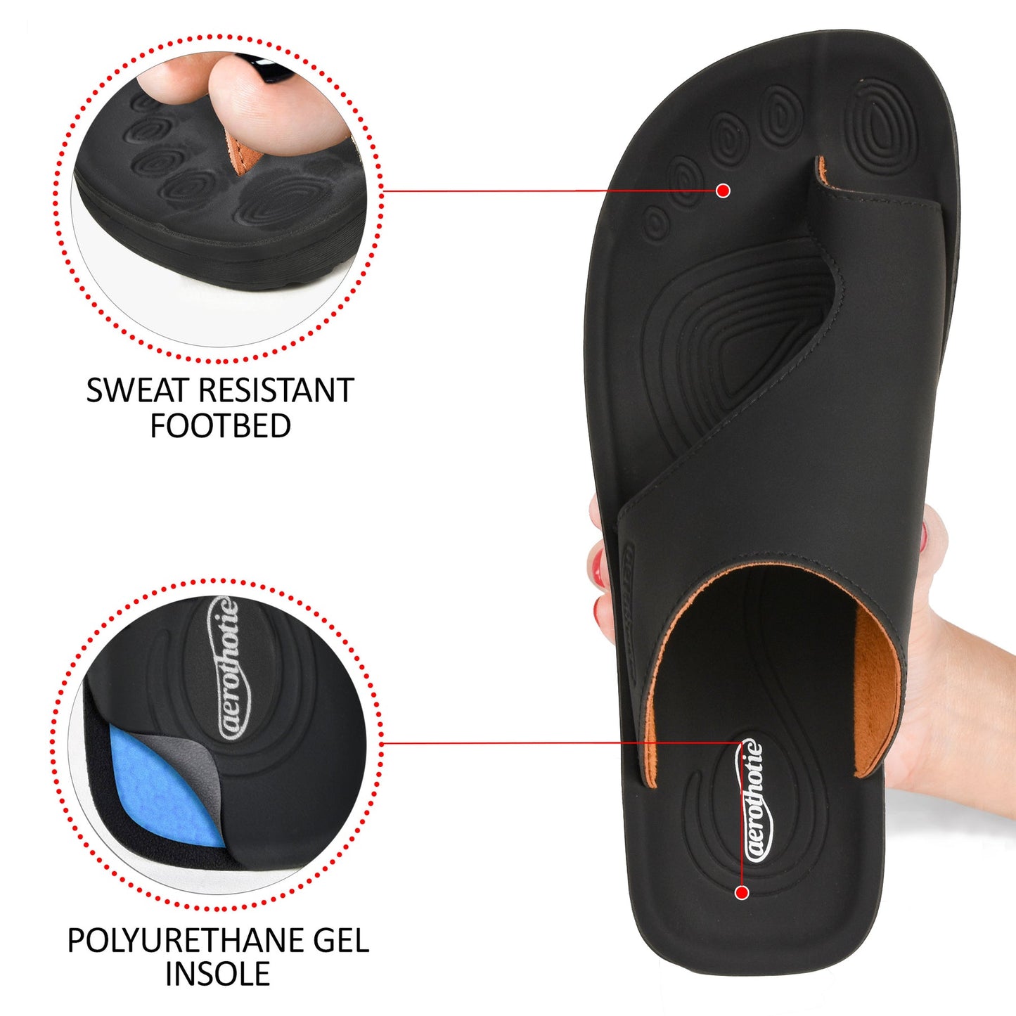 Regan Comfortable Split Toe Womens Sandals