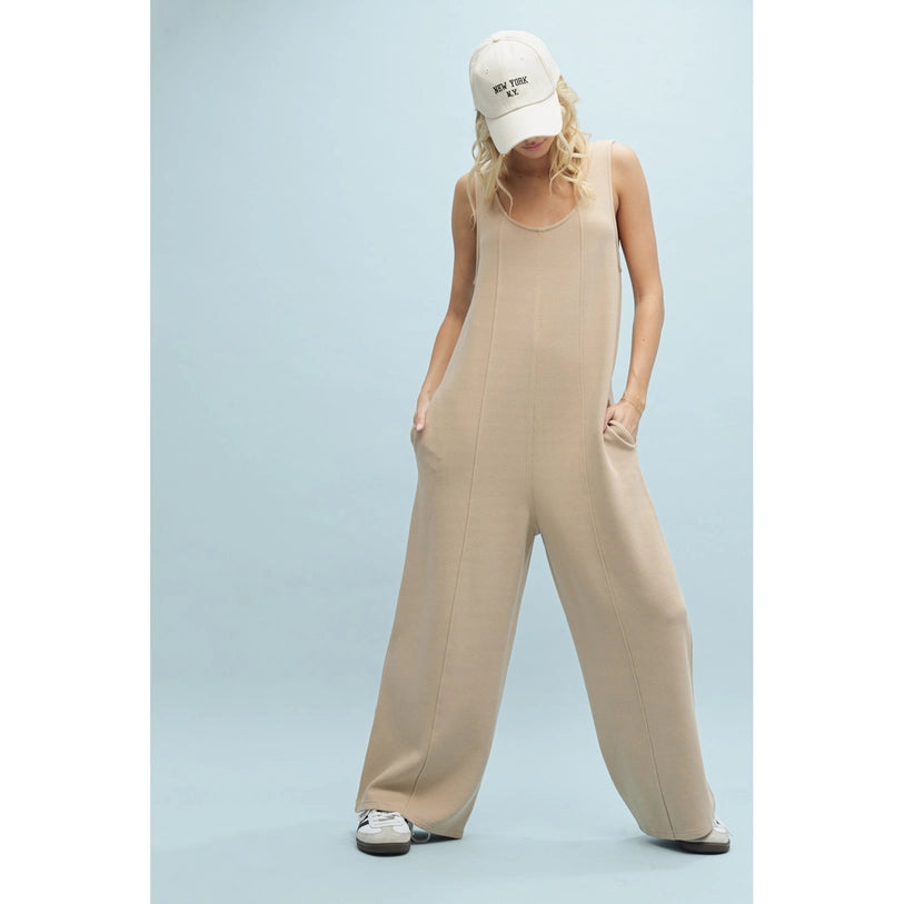 Urban Bloom Ribbed Jumpsuit