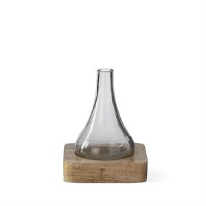 Bud Vases on Wood Trays