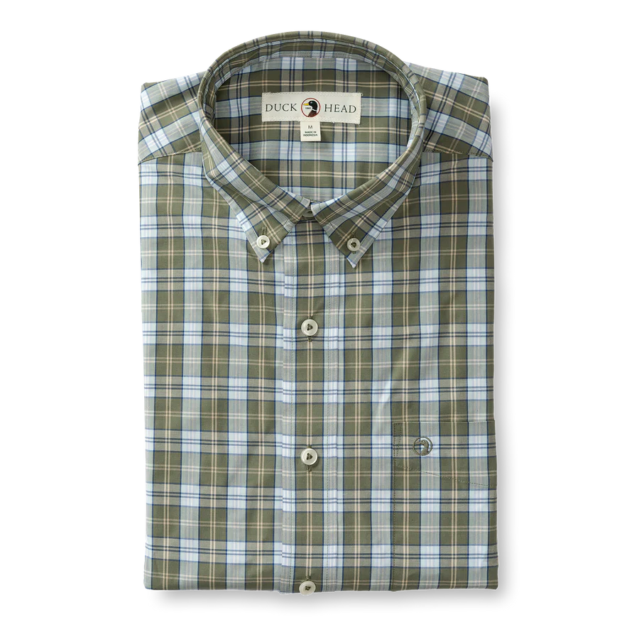 Performance Poplin Sport Wester Plaid LS
