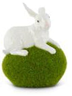 Moss Eggs With Glossy White Rabbits | 3 Styles