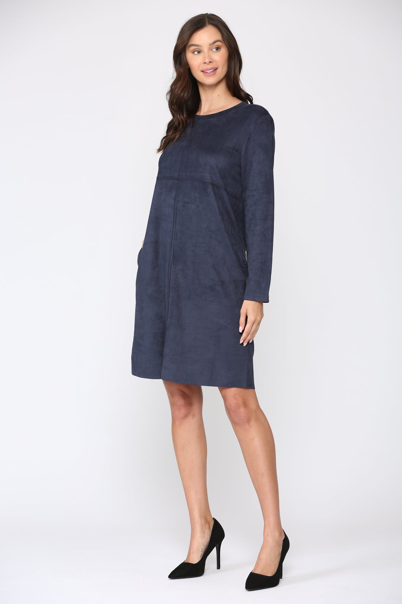 Aurora Round-Neck Dress | Long Sleeve