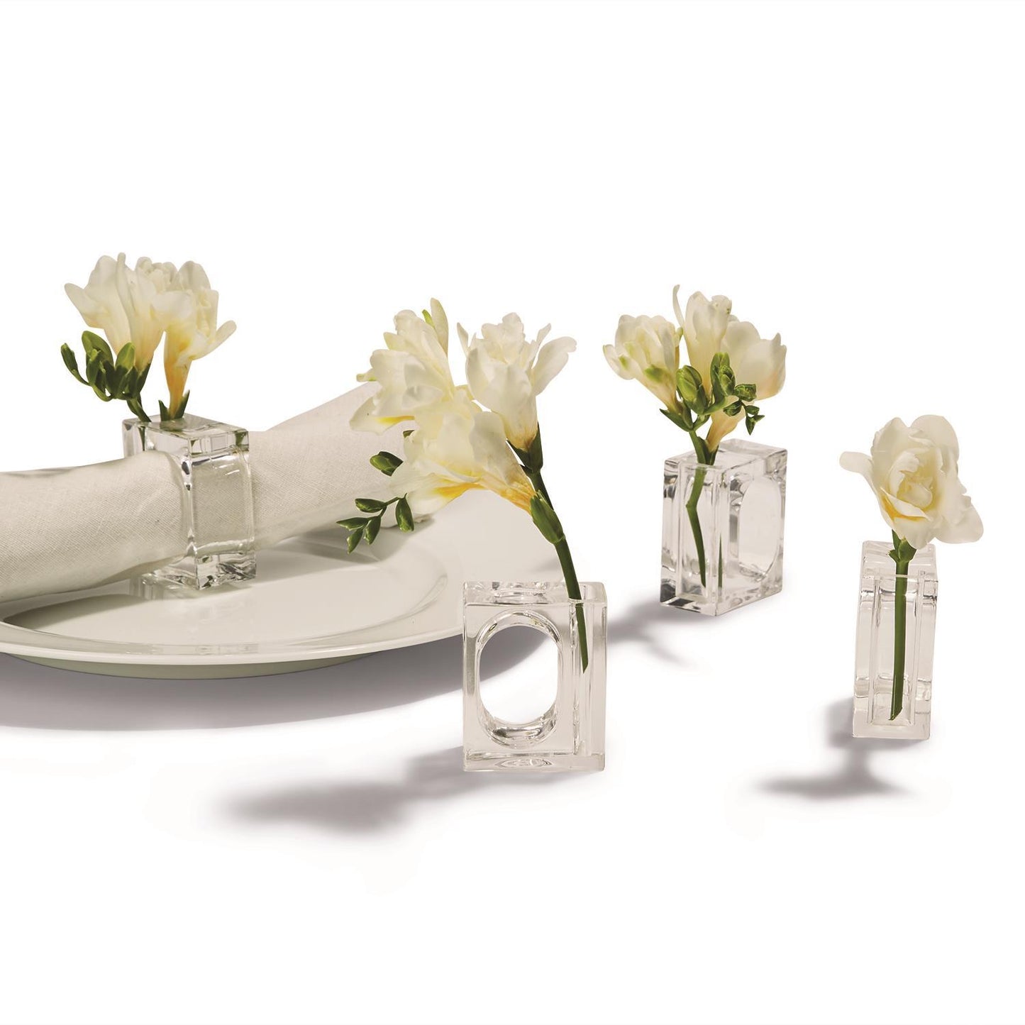 A La Carte Set of 4 Napkin/Flower Holders in Gift Box