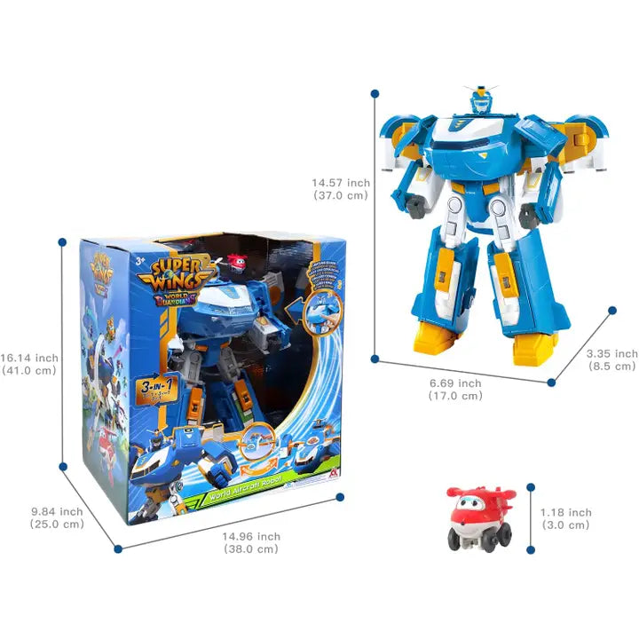 Super Wings World Robot with Mini Figures Included