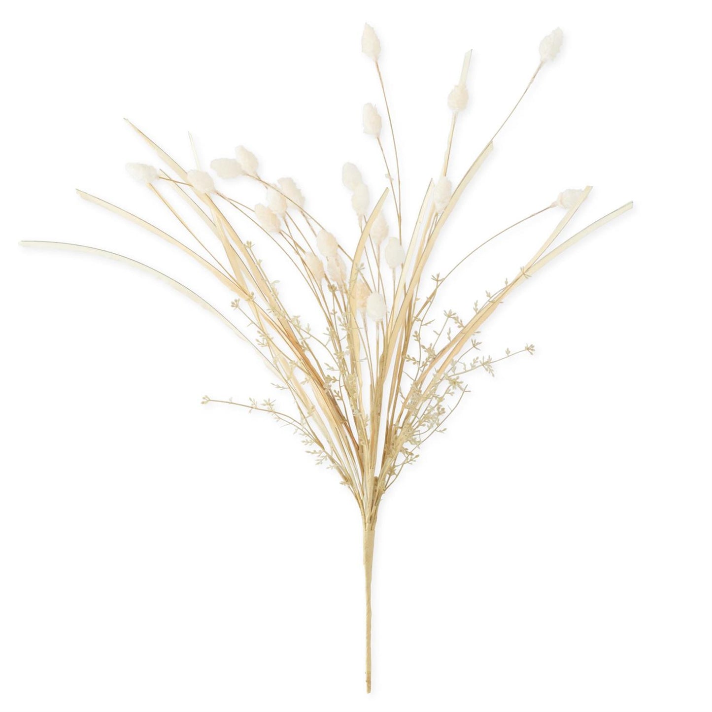 26" Cream Flocked Thistle & Grass Spray