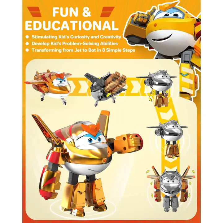 Super Wings 5" Transforming Toys | Golden Boy