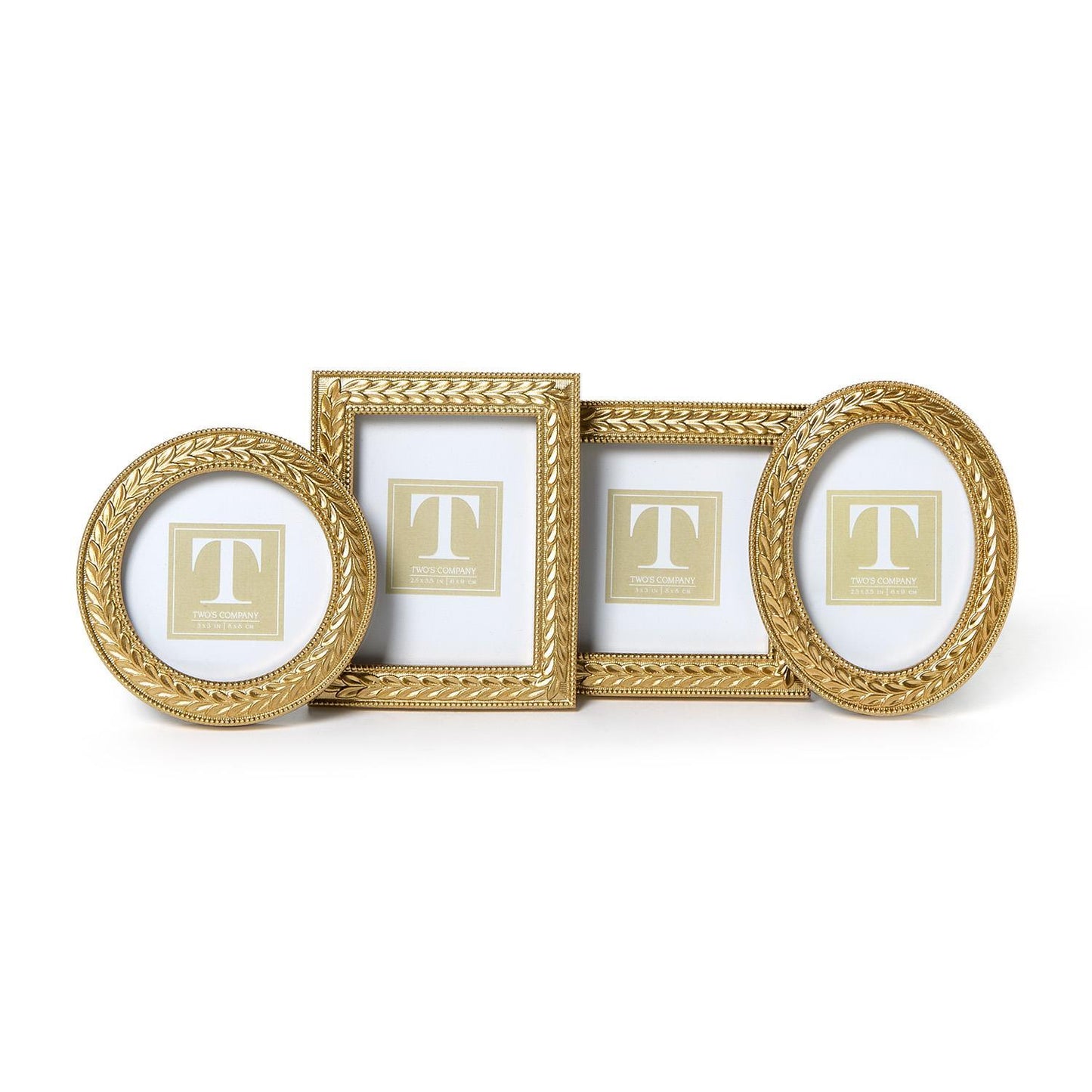 Laurel Wreath Gold Photo Frames