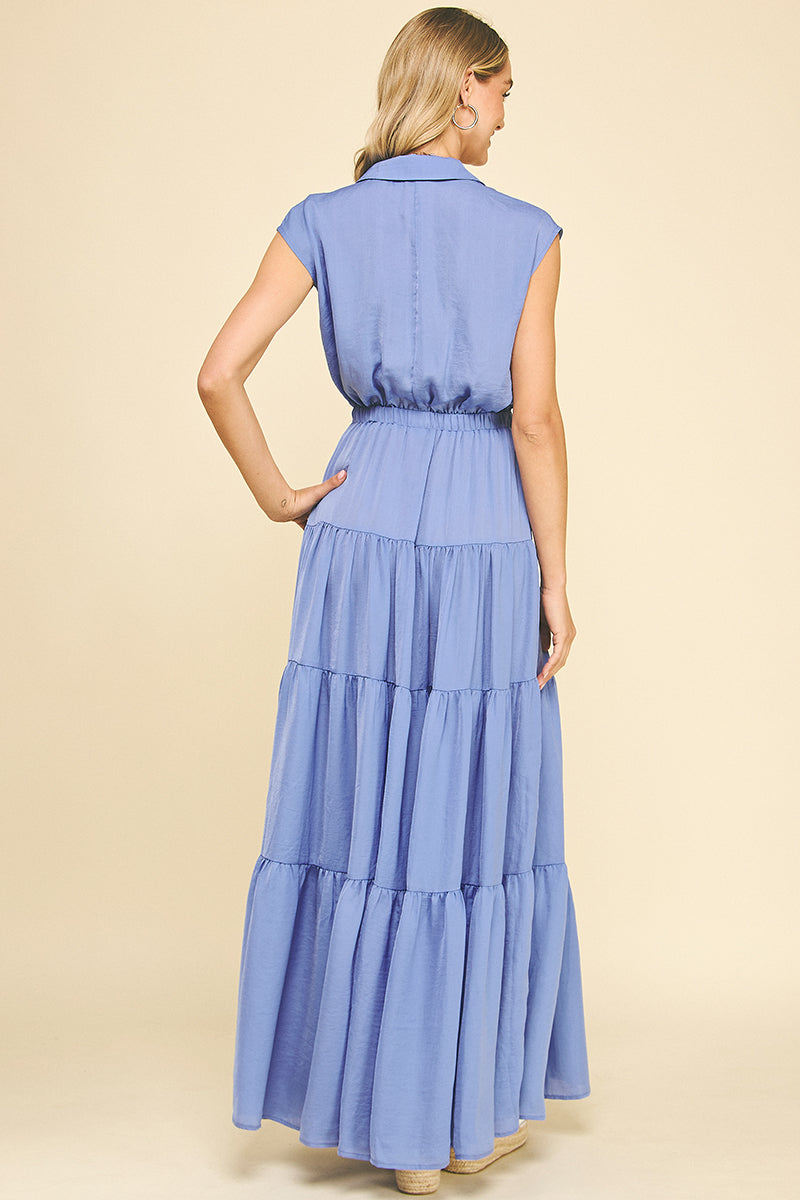 Button Bliss Maxi Dress