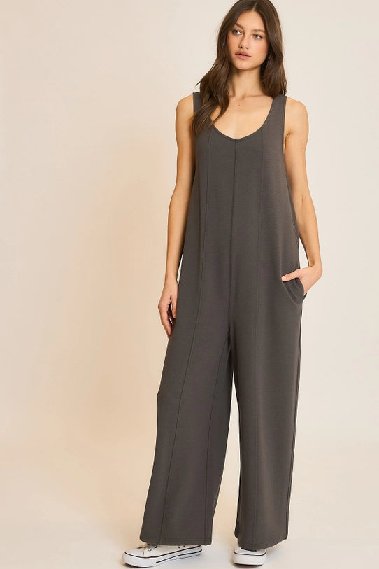 Urban Bloom Ribbed Jumpsuit