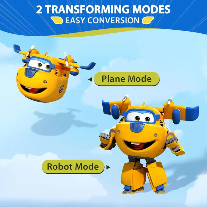 Super Wings 5" Transforming Toys | Donnie Airplane