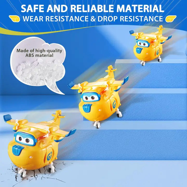 Super Wings 5" Transforming Toys | Donnie Airplane