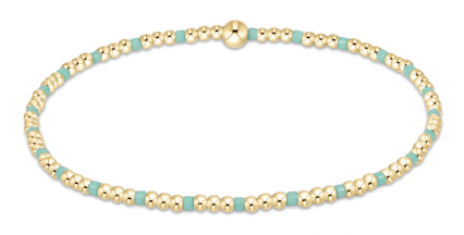 Hope Sincerity Pattern 2mm Bead Bracelet egirl | enewton