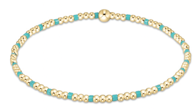 Hope Sincerity Pattern 2mm Bead Bracelet egirl | enewton