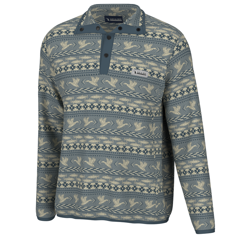 Youth Printed Quarter Snap | Local Boy