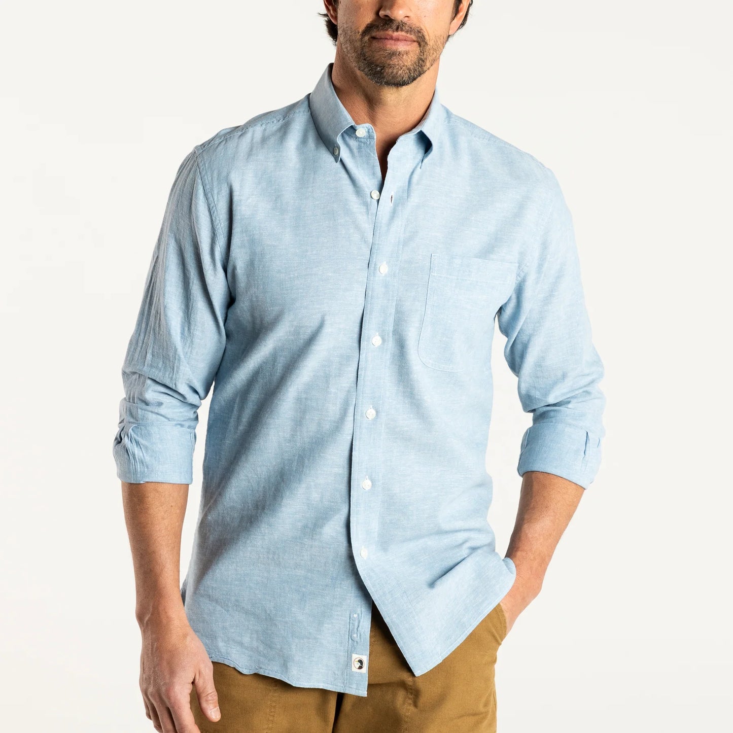 Linen Cotton Oxford Sport Shirt | Duck Head