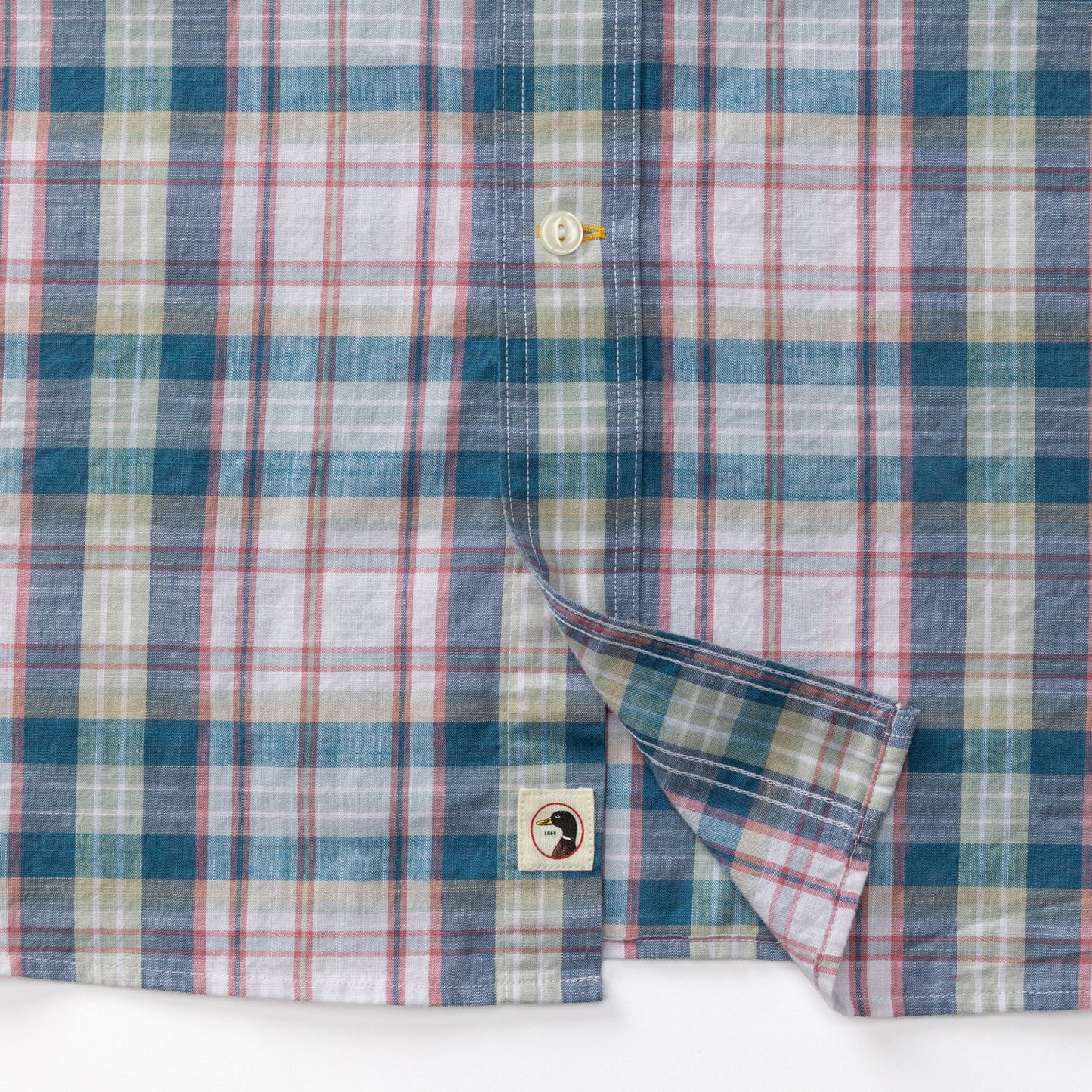 Cotton Slub Sport Shirt | Owens Plaid