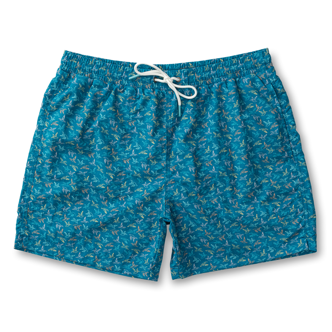 6" Print Sailport Swim Short