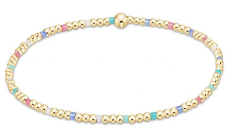 Hope Sincerity Pattern 2mm Bead Bracelet egirl | enewton