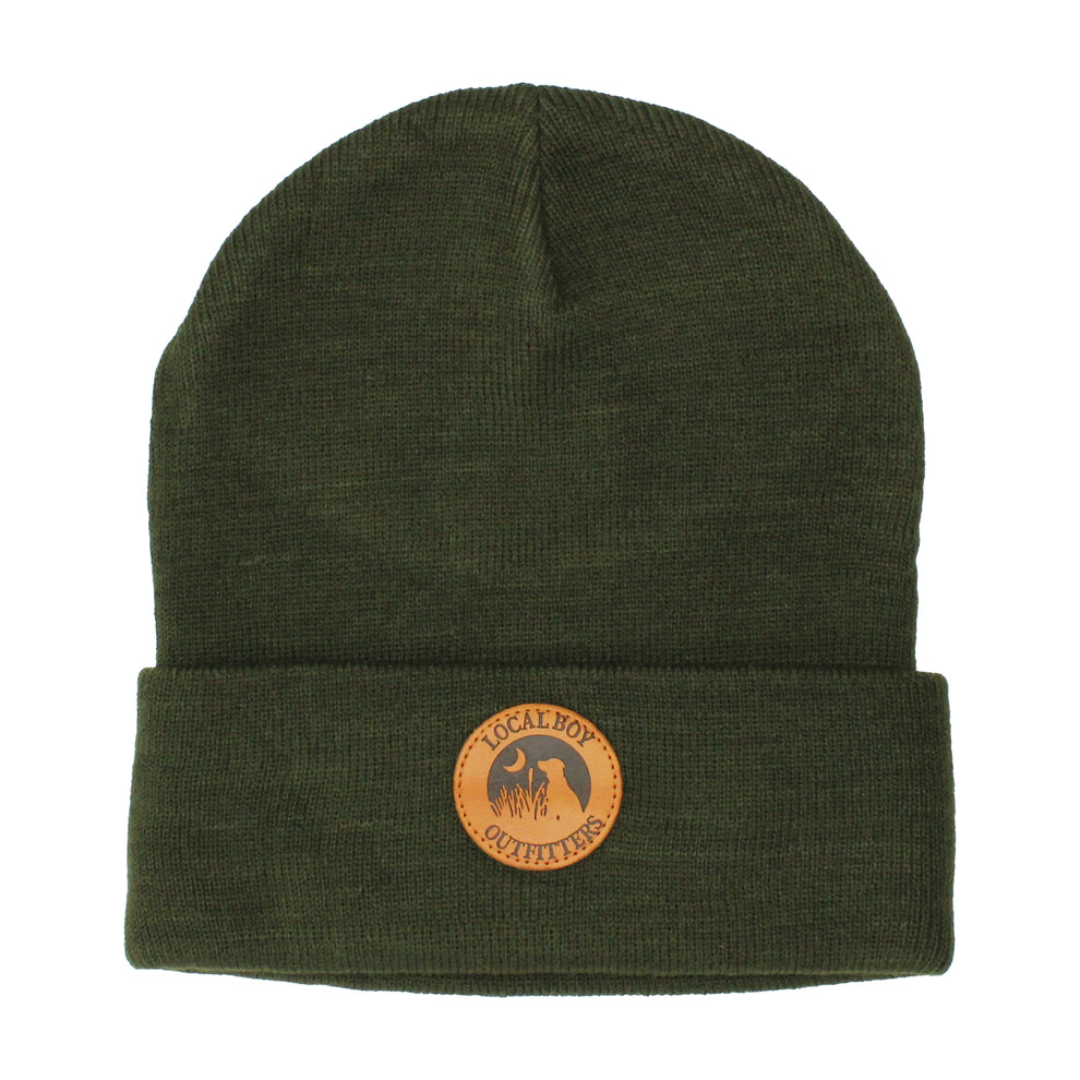 Leather Patch Beanie | Local Boy