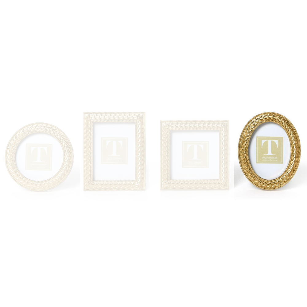 Laurel Wreath Gold Photo Frames