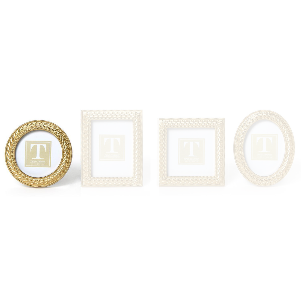 Laurel Wreath Gold Photo Frames