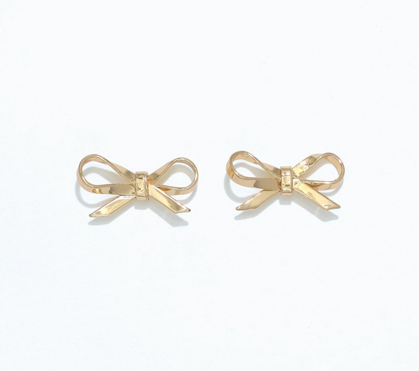 Polished Gold Bows | Cuties Hypoallergenic Earrings
