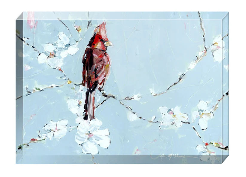 "Always With You" Cardinal Acrylic Block