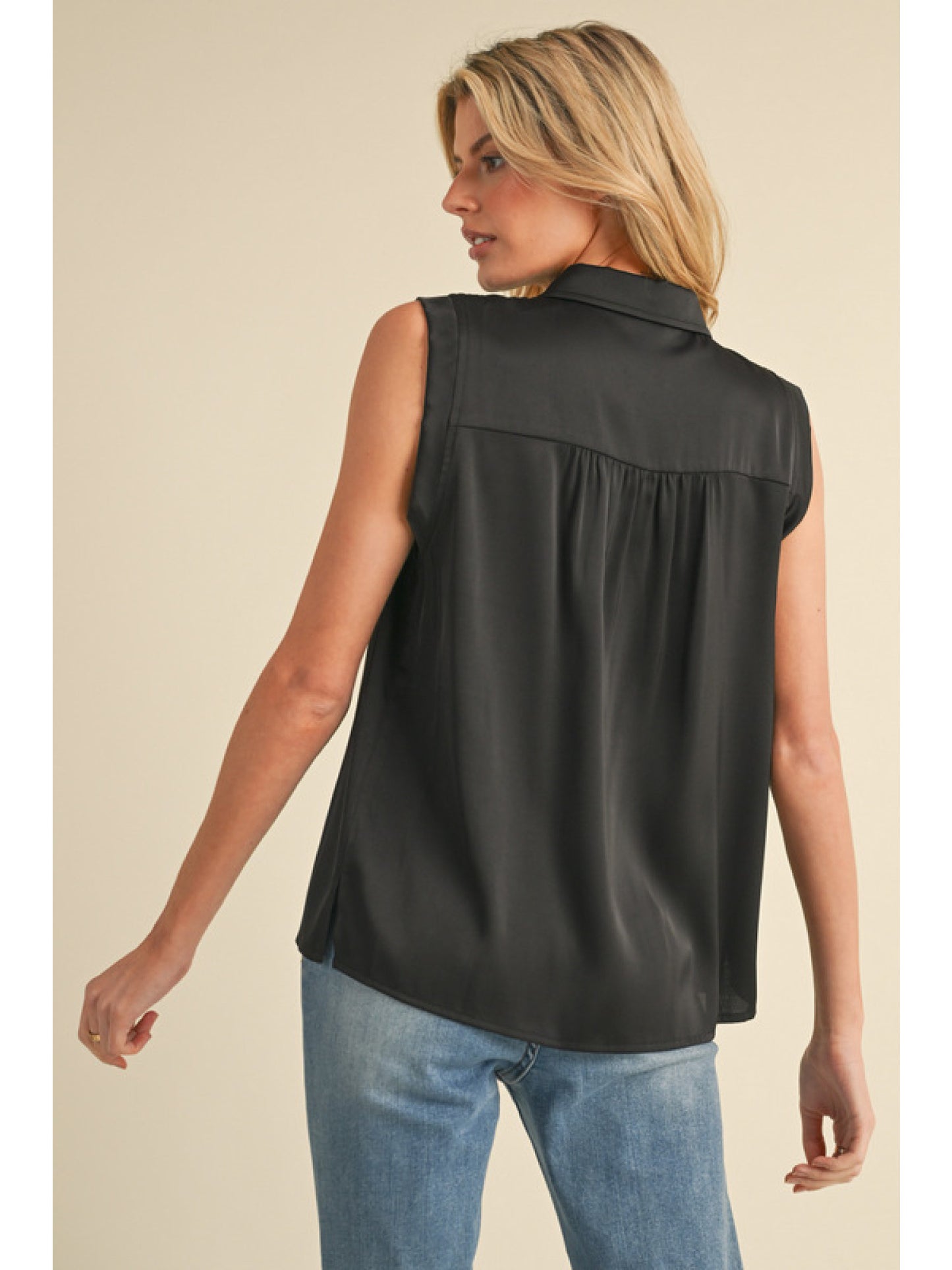Spring Has Sprung Satin Top