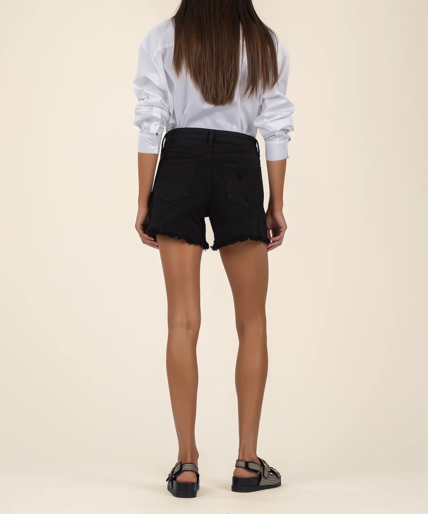 jane High Rise Long Shorts
