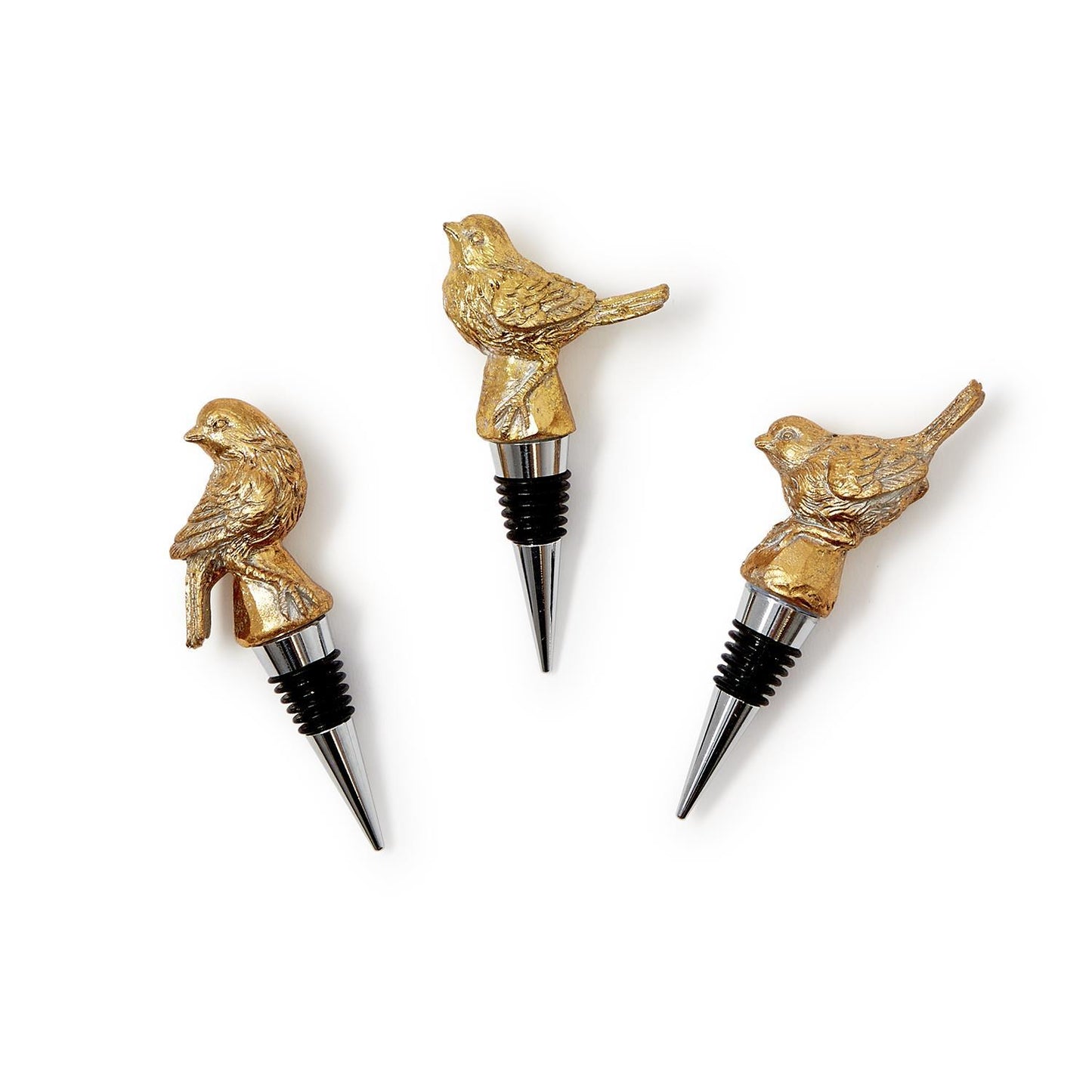 Golden Bird Bottle Stopper | 3 Designs