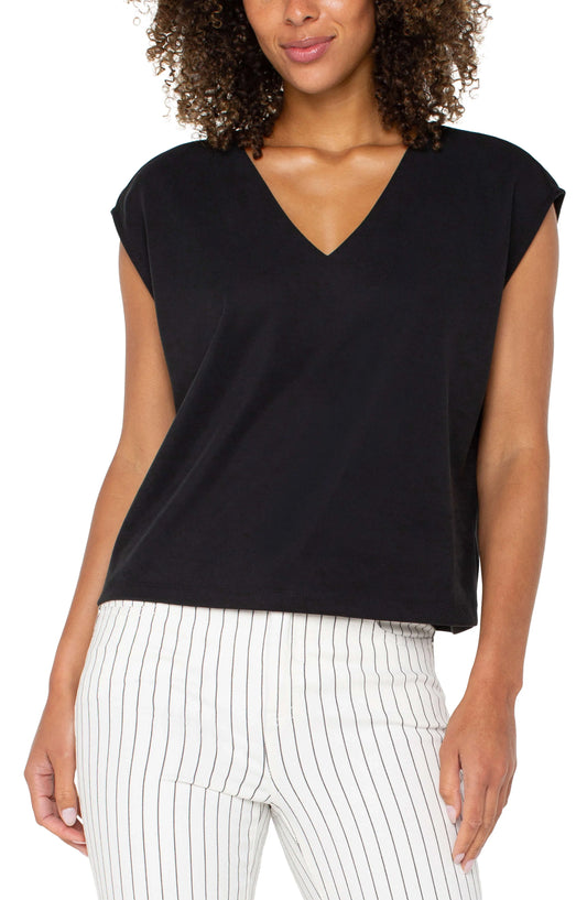 Dolman Sleeve V-neck Top | Liverpool