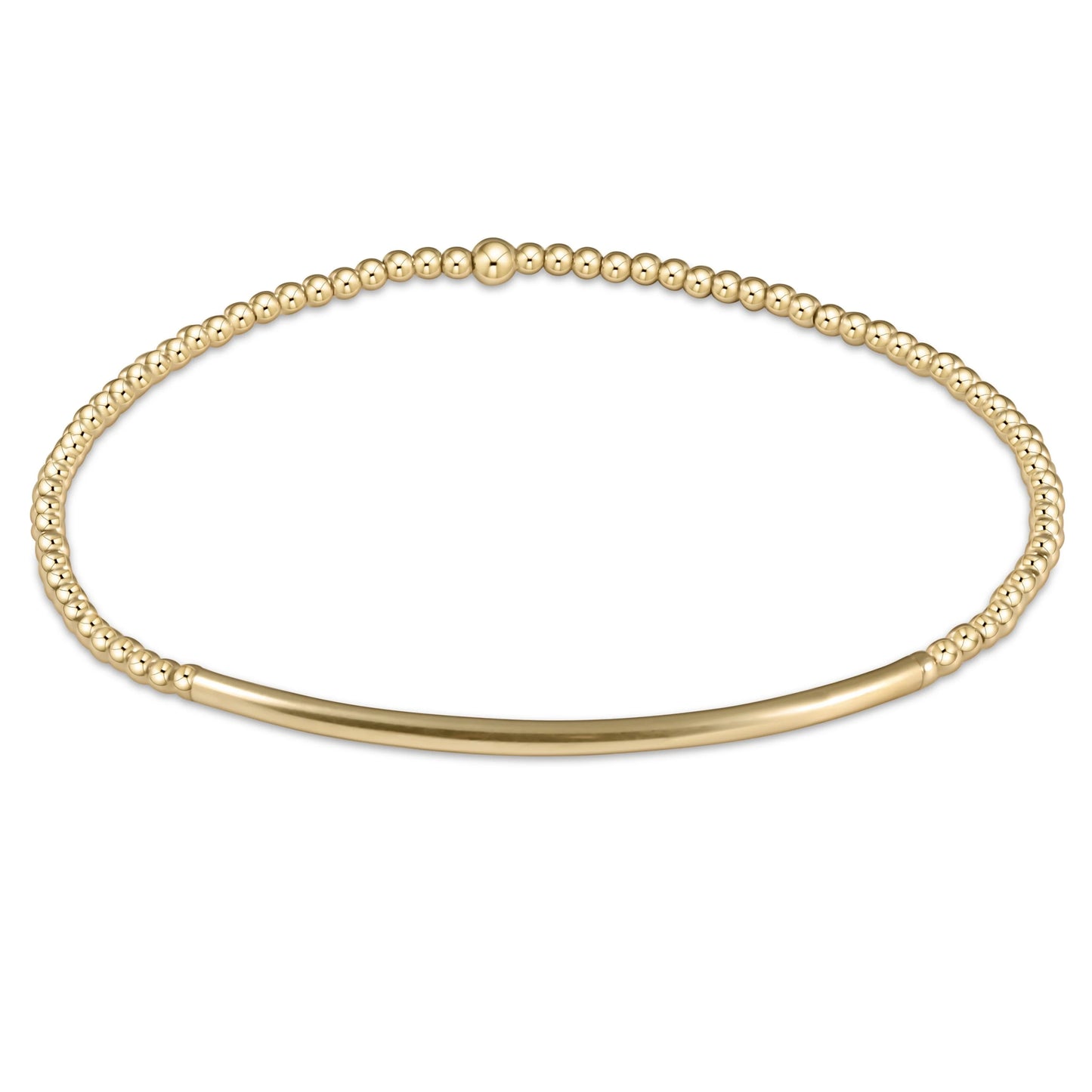Enewton Classic Gold 2mm Bead Bracelet – Bliss Bar Gold