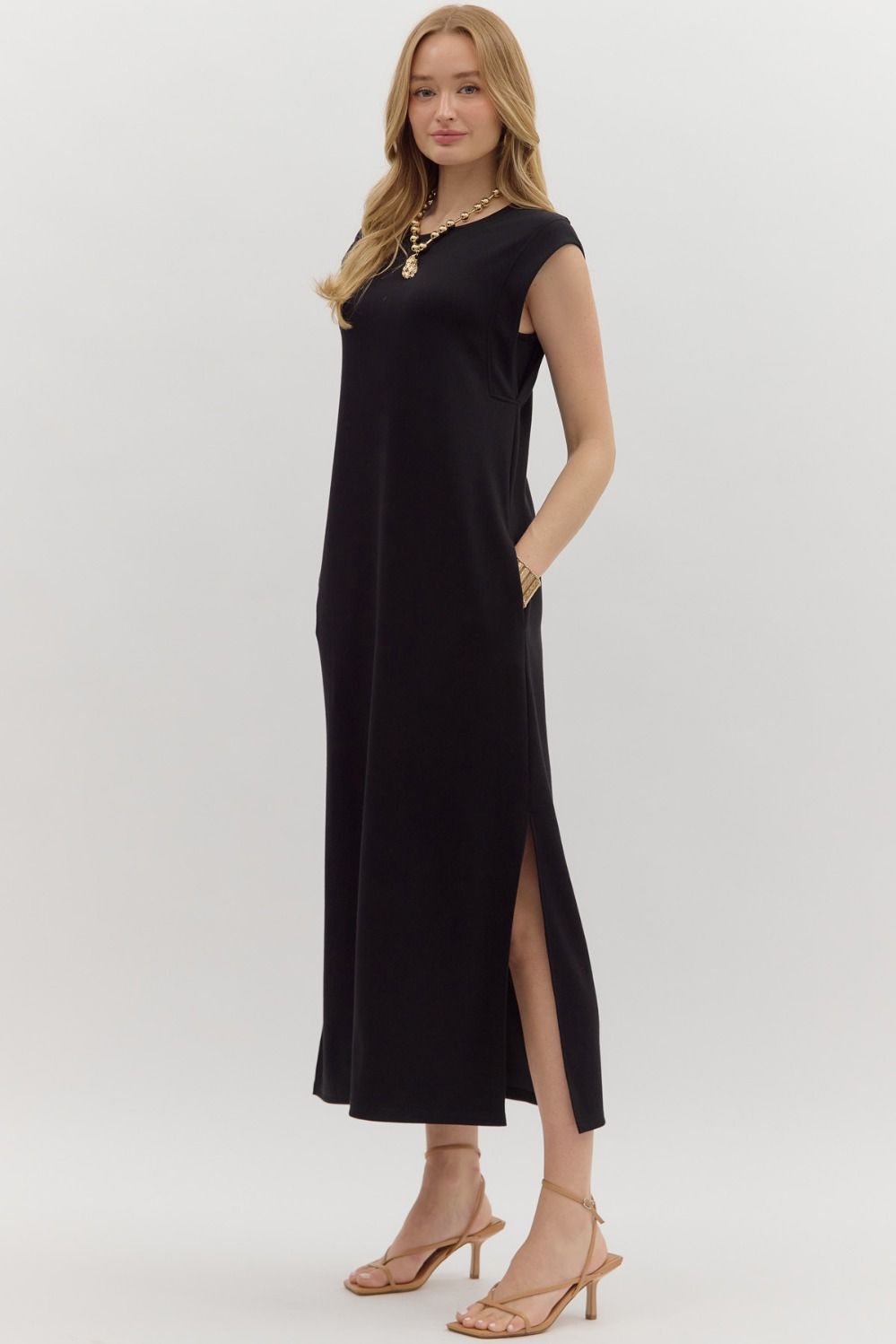Soft Flow Midi Dress