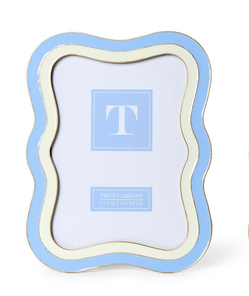 Two-Tone Waves Photo Frame | 5"x7"