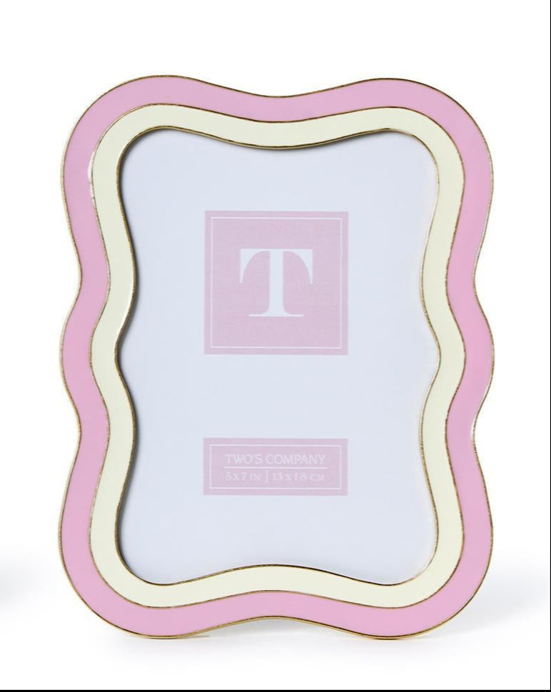 Two-Tone Waves Photo Frame | 5"x7"