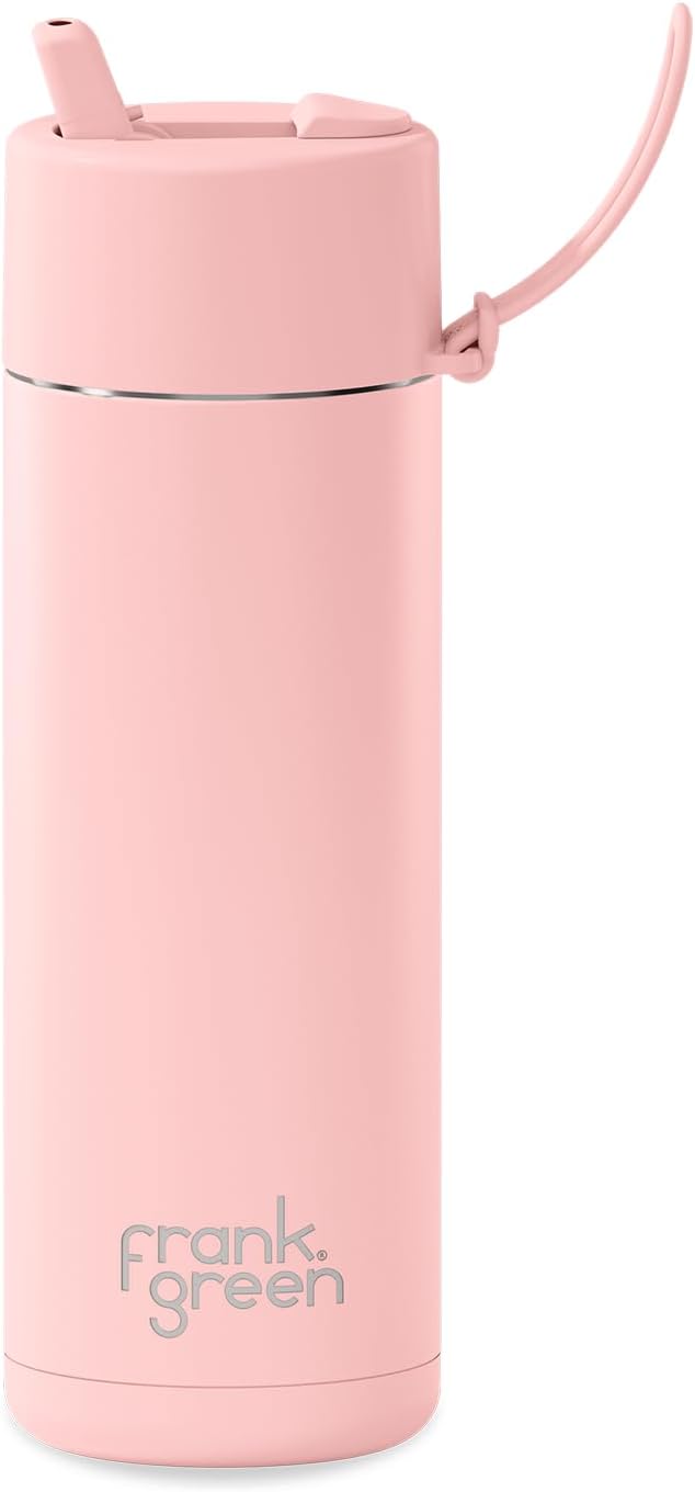 Ceramic Reusable Bottle with Flip Straw Lid | Regular 20oz