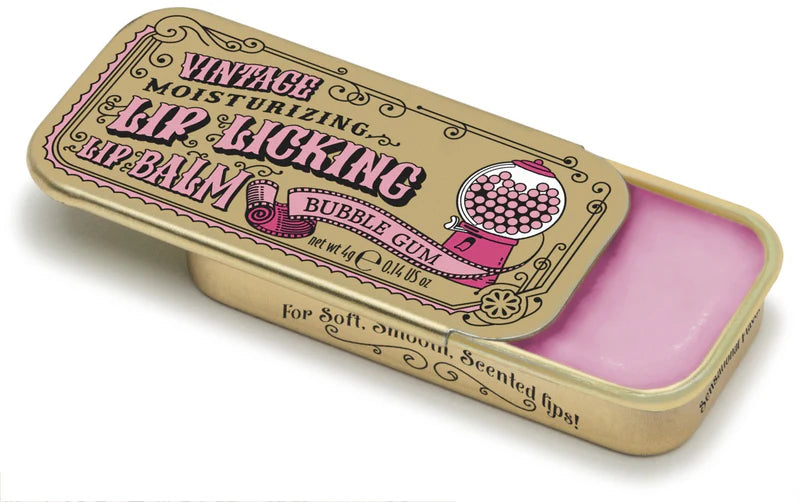 Lip Licking Lip Balm | Vintage Slider Tin