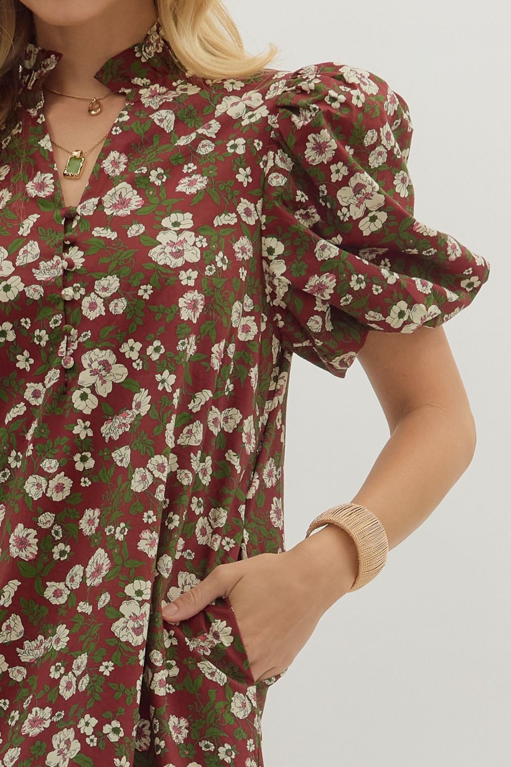 Ruffled Meadow Midi Dress