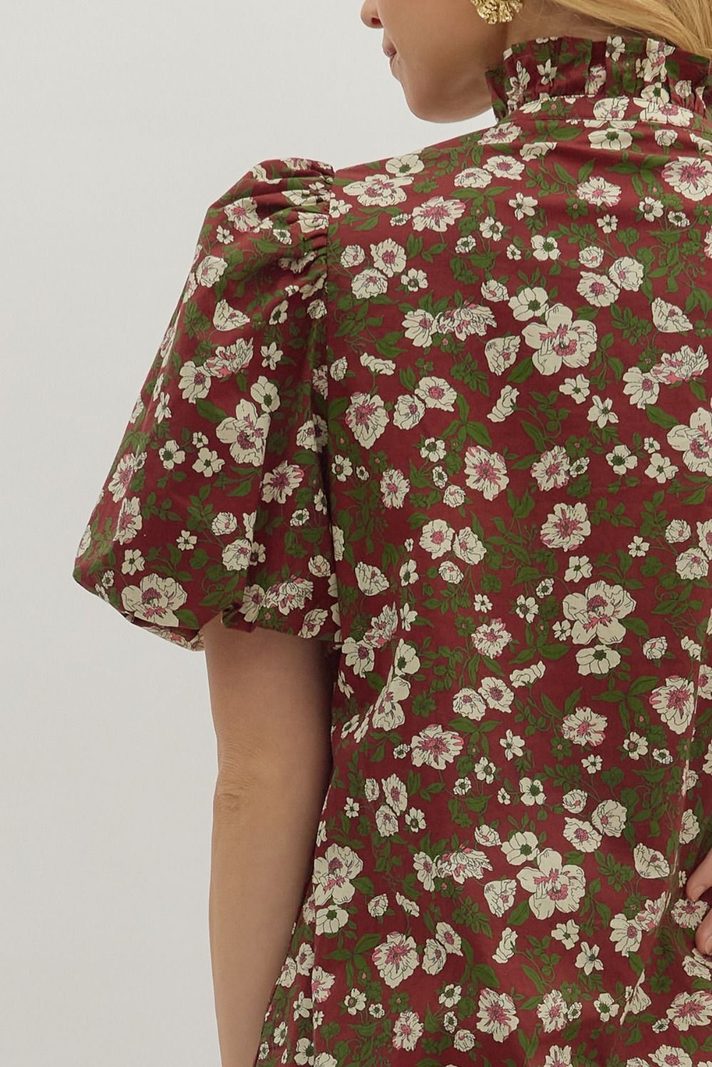 Ruffled Meadow Midi Dress
