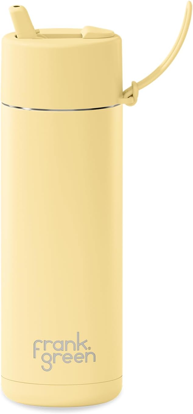 Ceramic Reusable Bottle with Flip Straw Lid | Regular 20oz