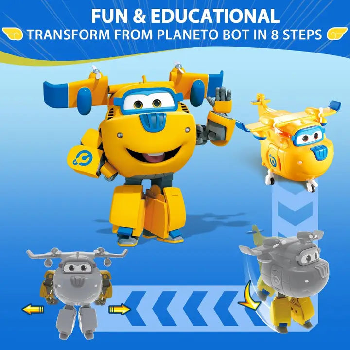 Super Wings 5" Transforming Toys | Donnie Airplane
