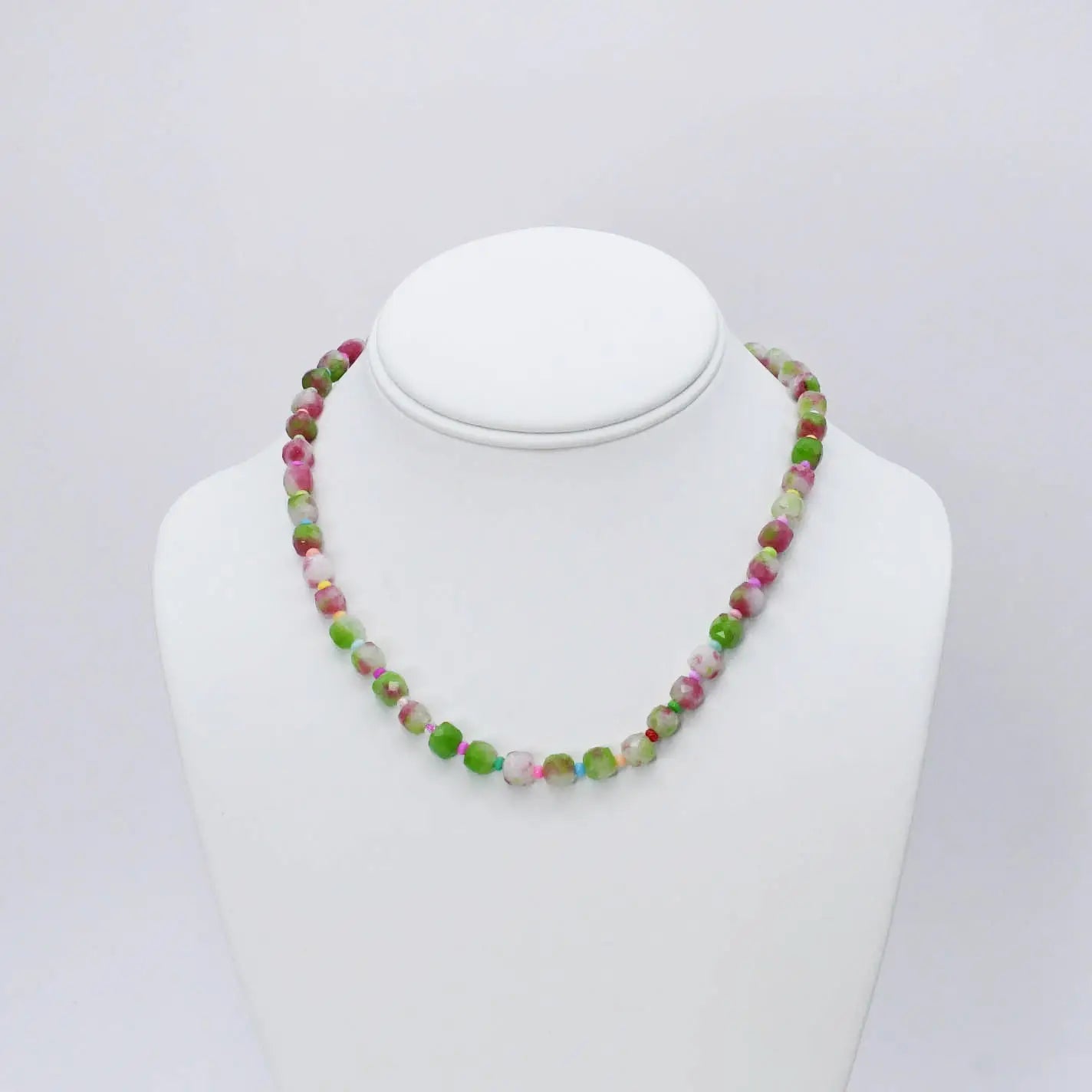 Camo Girly Gemstone Necklace
