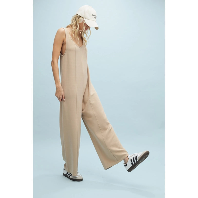 Urban Bloom Ribbed Jumpsuit