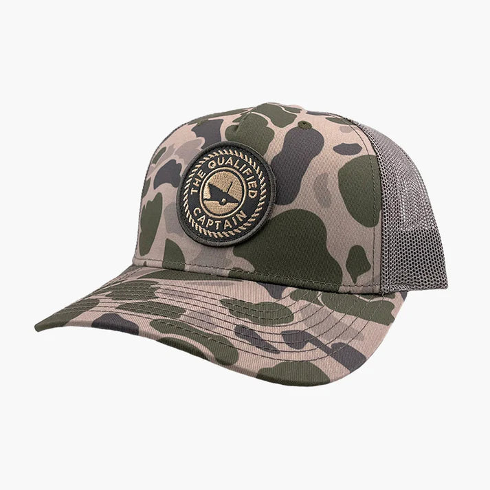 Embroidered Patch Trucker Hat | The Qualified Captain