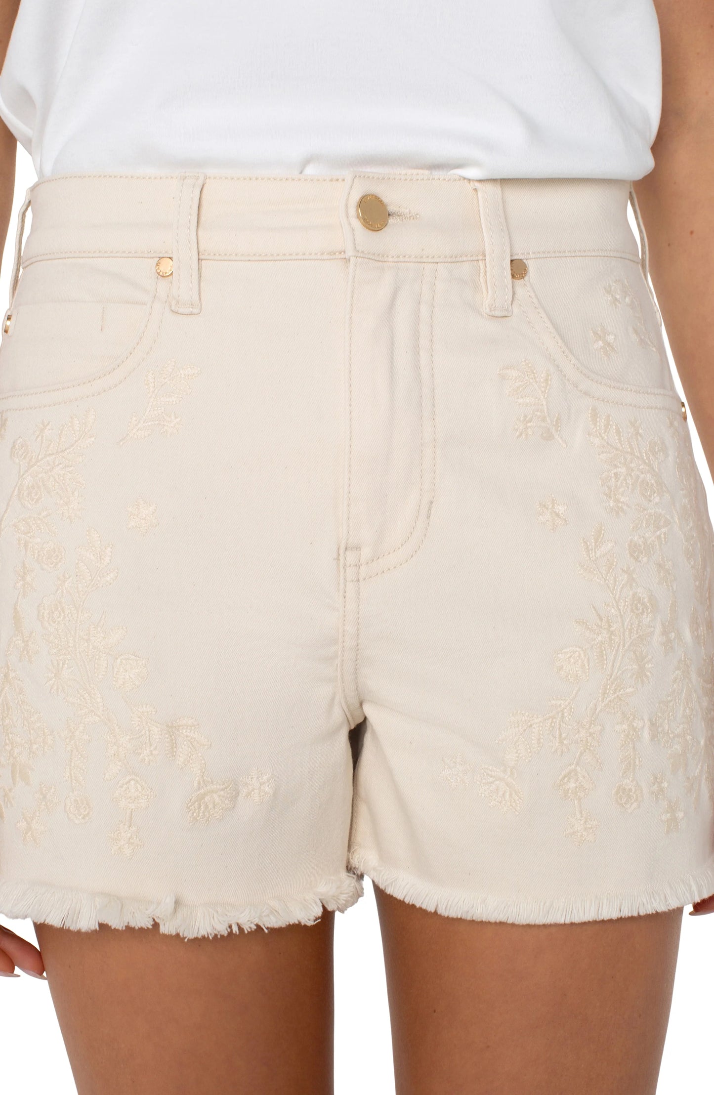 Christine Hi-rise A-line Short With Embroidery | Liverpool