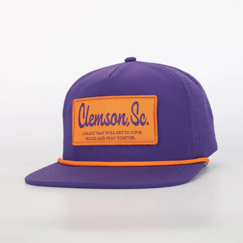 Clemson, SC Patch Hat With Rope