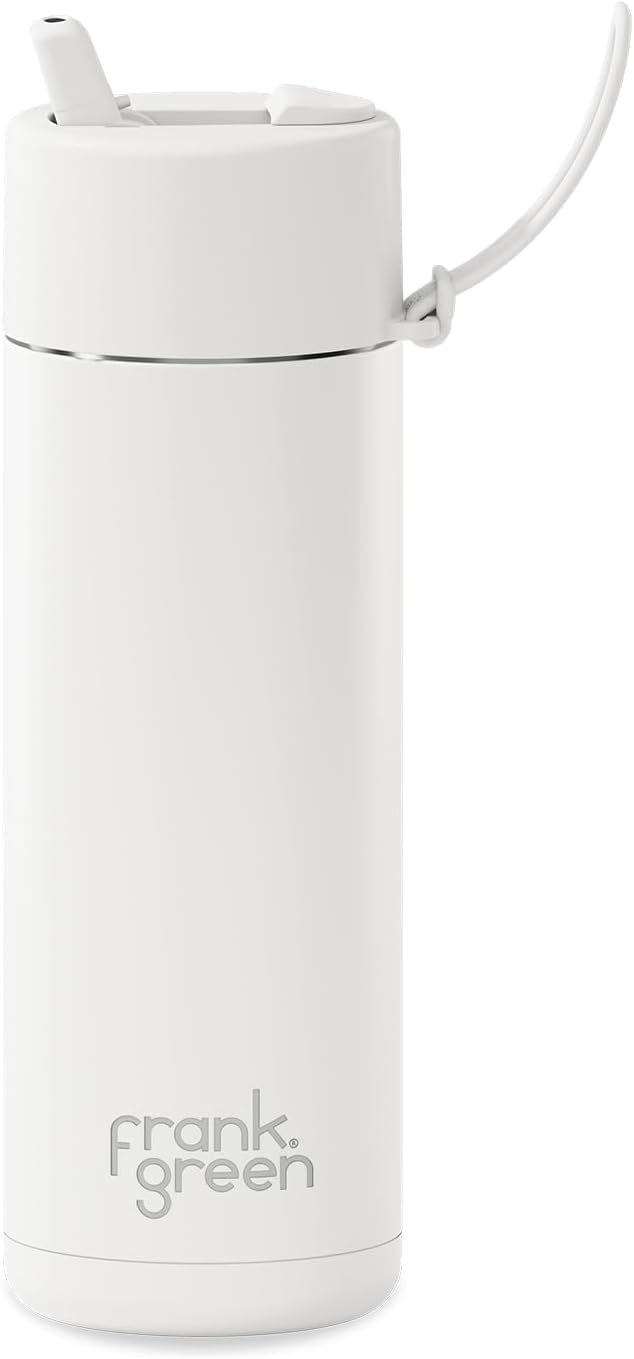 Ceramic Reusable Bottle with Flip Straw Lid | Regular 20oz