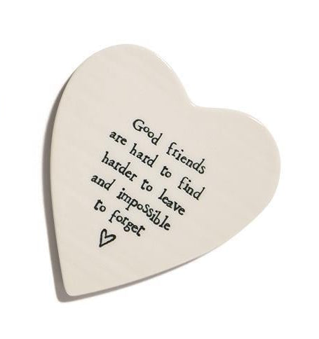 Heart Shaped Porcelain Coasters | 6 Styles