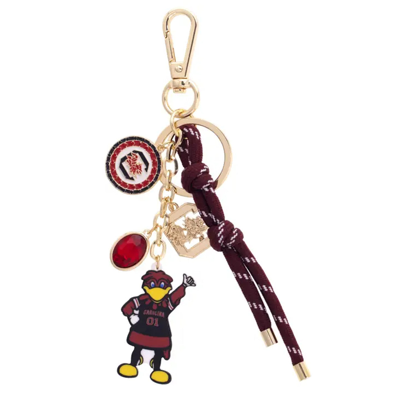 South Carolina Gamecocks Cluster Bag Charm